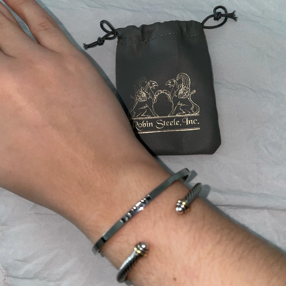 Namaste Silver Bracelet Miami Boutique - Picture 7 of 13